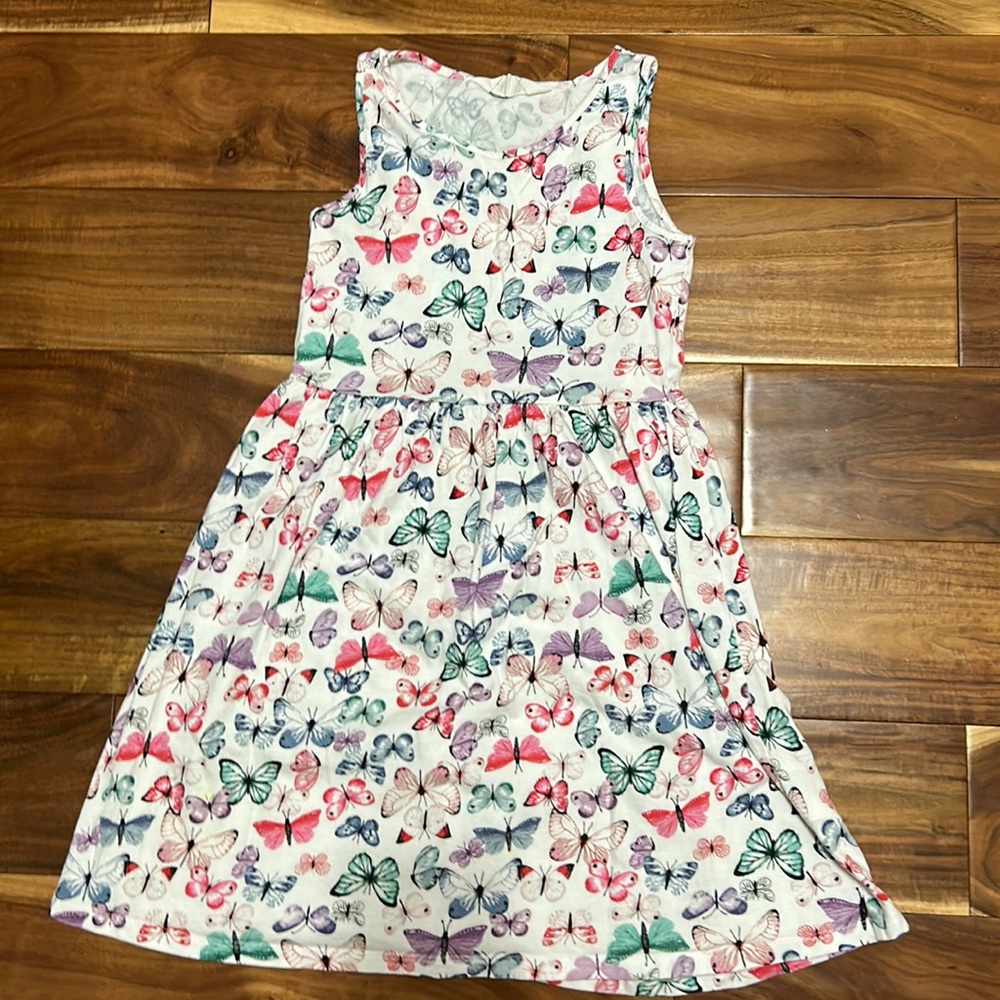 H&M Girls Butterfly Jersey Dress